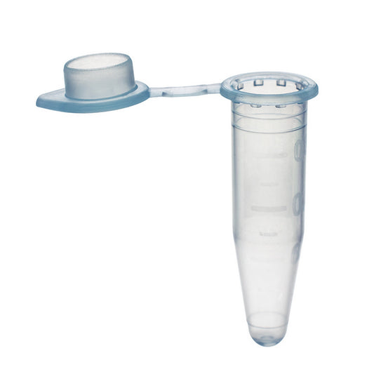 4 Amplitube™  for 0.5 ml tubes : Caps - Flat, Tube Colors - Blue