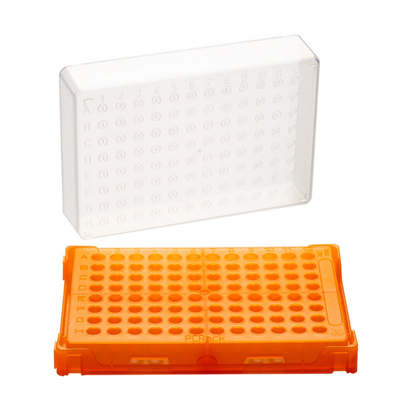 PCRack™ With Clear Lid, Orange