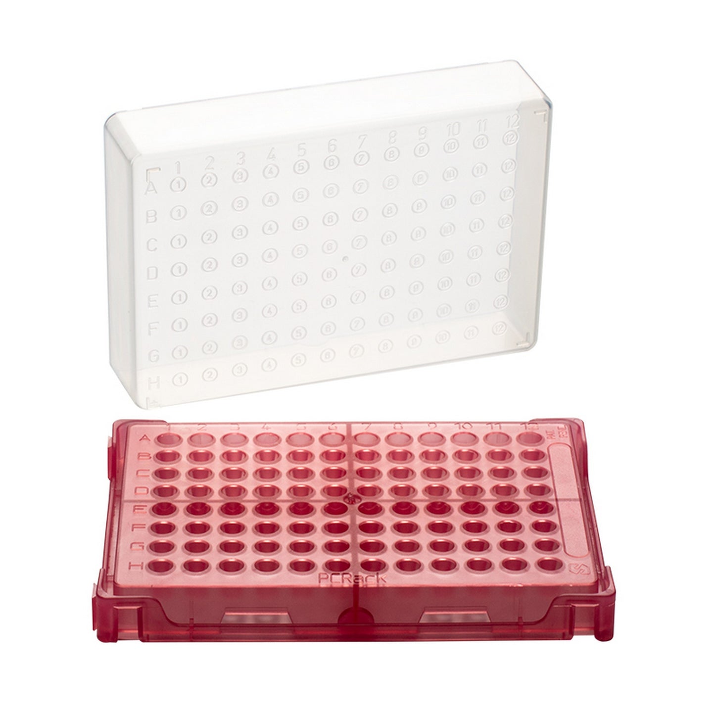 PCRack™ With Clear Lid, Red