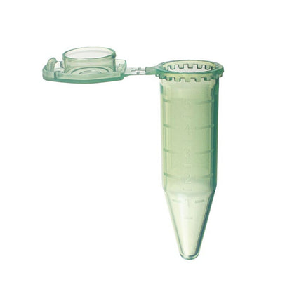 5.0 ml ClikLok™ Tubes, Flat top with cavity for CapInsert™, Green