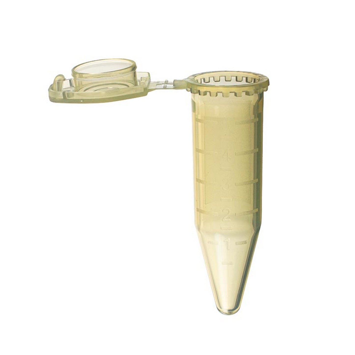 5.0 ml ClikLok™ Tubes, Flat top with cavity for CapInsert™, Yellow