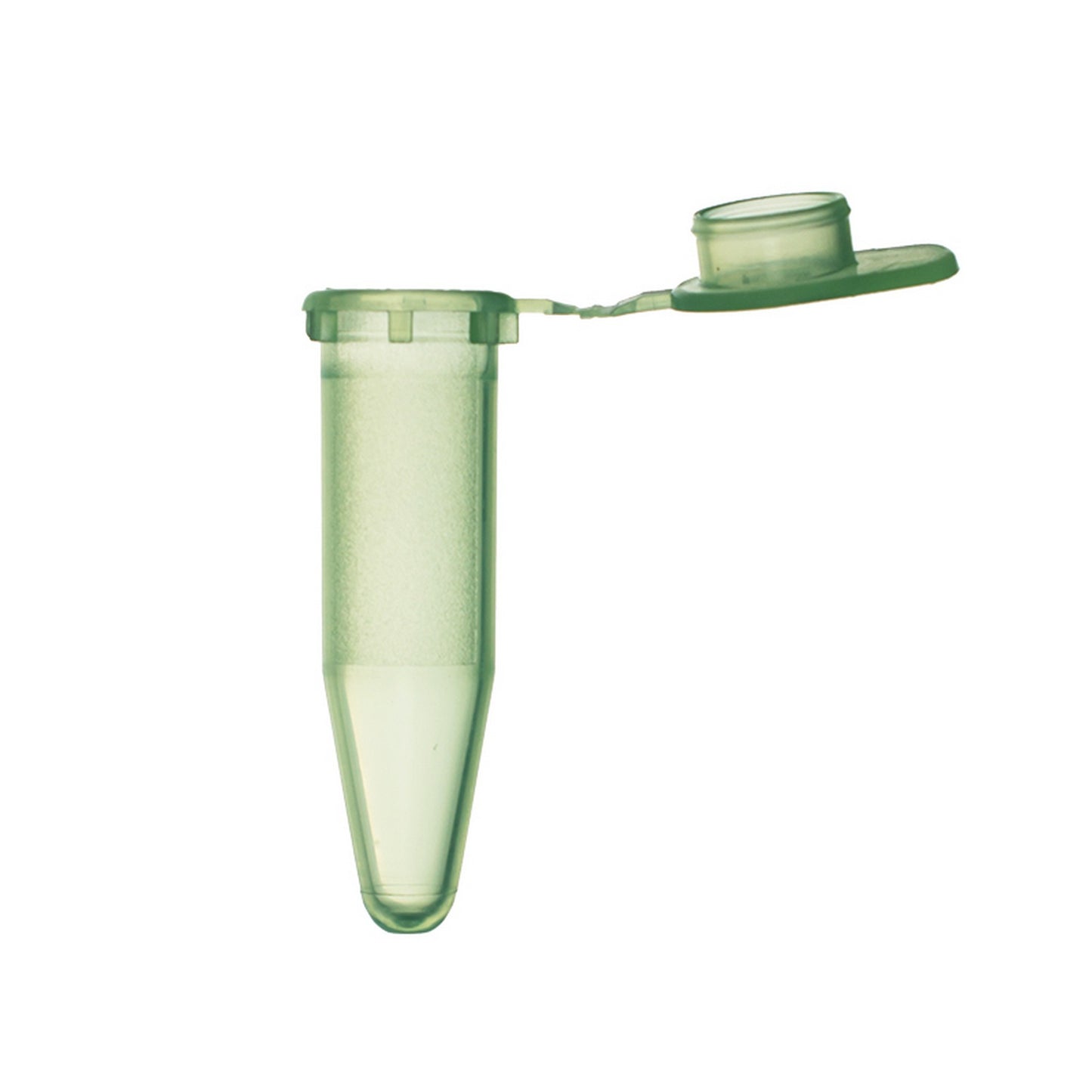 ClikLok™ Microcentrifuge Tube with Flat Cap, Green, 1.5 mL