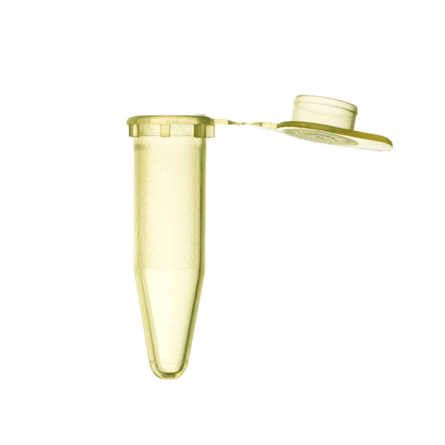 ClikLok™ Microcentrifuge Tube with Flat Cap, Yellow, 1.5 mL