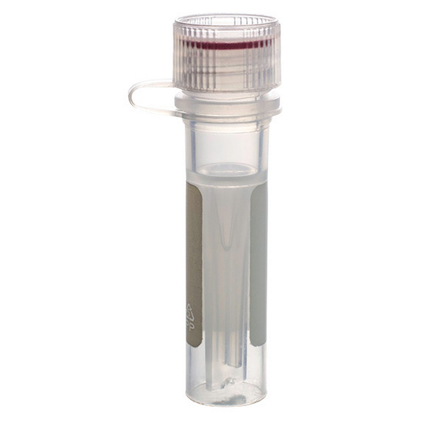 MicrewTube® with Washer Seal Screw Cap and Attachment Loop, 0.5 ml Self Standing, Assembled, sterile, white marking area and graduations, Qty/Pk: 50, Qty/Cs: 500