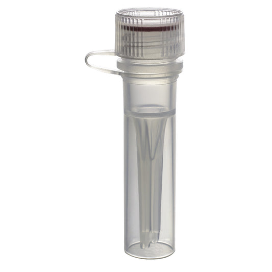 MicrewTube® with Washer Seal Screw Cap and Attachment Loop, 0.5 ml Self Standing, Sterile, Qty/Pk: 50, Qty/Cs: 500