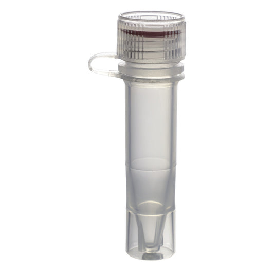 MicrewTube® with Washer Seal Screw Cap and Attachment Loop, 1.5 ml Self Standing, Assembled, sterile, non-graduated, Qty/Pk: 50, Qty/Cs: 500