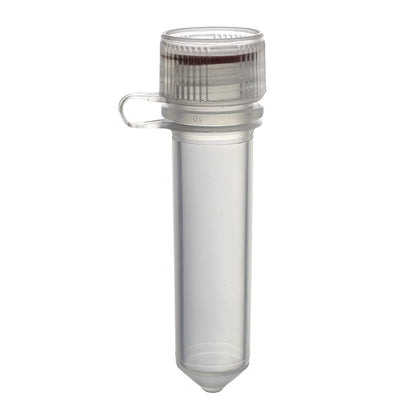 MicrewTube® with Washer Seal Screw Cap and Attachment Loop, 2.0 ml Conical Bottom, Assembled, sterile, non-graduated, Qty/Pk: 50, Qty/Cs: 500