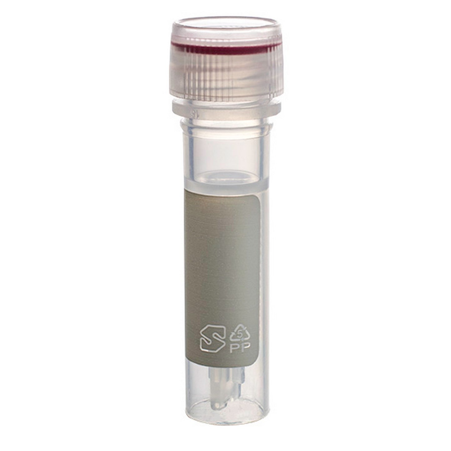 MicrewTube® with Washer Seal Screw Cap, 0.5 ml Self Standing, Assembled, sterile, white marking area and graduations, Qty/Pk: 50, Qty/Cs: 500