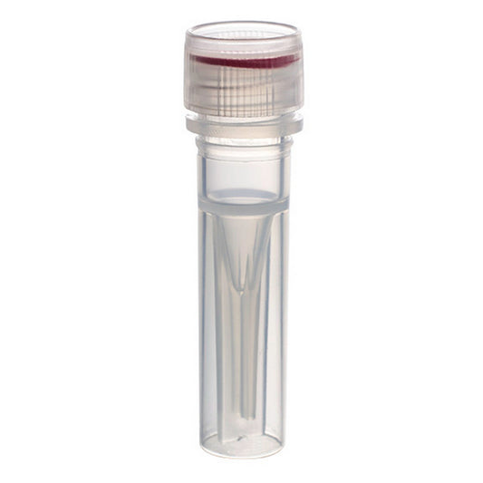 MicrewTube® with Washer Seal Screw Cap, 0.5 ml Self Standing, Not assembled, non graduated, Qty/Cs 1000