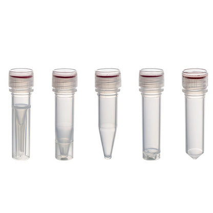 MicrewTube® with Washer Seal Screw Cap, 0.5 ml Self Standing, Assembled, Sterile, Qty/Pk: 50, Qty/Cs: 500