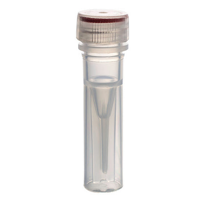 MicrewTube® with Washer Seal Screw and Flat Top Cap, 0.5 ml Self Standing, Assembled, Sterile, Qty/Pk: 50, Qty/Cs: 500