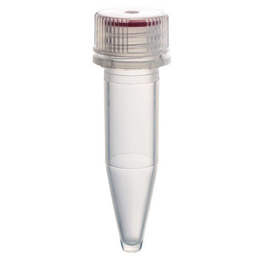 MicrewTube® with Washer Seal Screw and Flat Top Cap, 1.5 ml conical bottom, Non-assembled, non sterile, non graduated, Tamper-evident, Qty/Cs: 1000