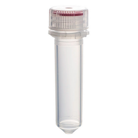 MicrewTube® with Washer Seal Screw and Flat Top Cap, 2 ml conical bottom, Non-assembled, non sterile, non graduated, Tamper-evident, Qty/Cs: 1000
