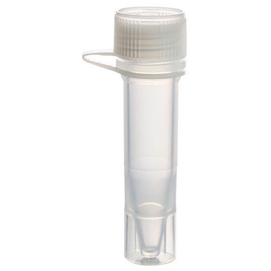 MicrewTube® with Lip Seal Screw Cap and Attachment Loop,1.5 ml self-standing, Not assembled, non graduated, Qty/Cs 1000