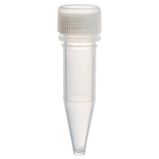 MicrewTube® with Lip Seal Screw Cap,1.5 ml conical bottom, Not assembled, non graduated, Qty/Cs 1000