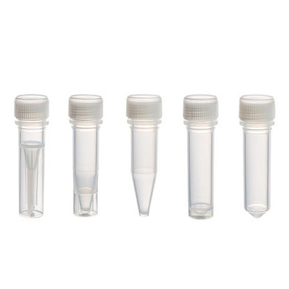 MicrewTube® with Lip Seal Screw Cap,1.5 ml conical bottom, Assembled, Sterile, Qty/Pk: 50, Qty/Cs: 500