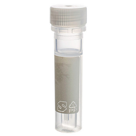 MicrewTube® with Lip Seal and Flat Top Screw Cap, 0.5 ml Self Standing, Assembled, sterile, white marking area and graduations, Qty/Pk: 50, Qty/Cs: 500