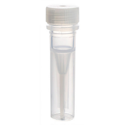 MicrewTube® with Lip Seal and Flat Top Screw Cap, 0.5 ml Self Standing, Not assembled, non graduated, Qty/Cs 1000