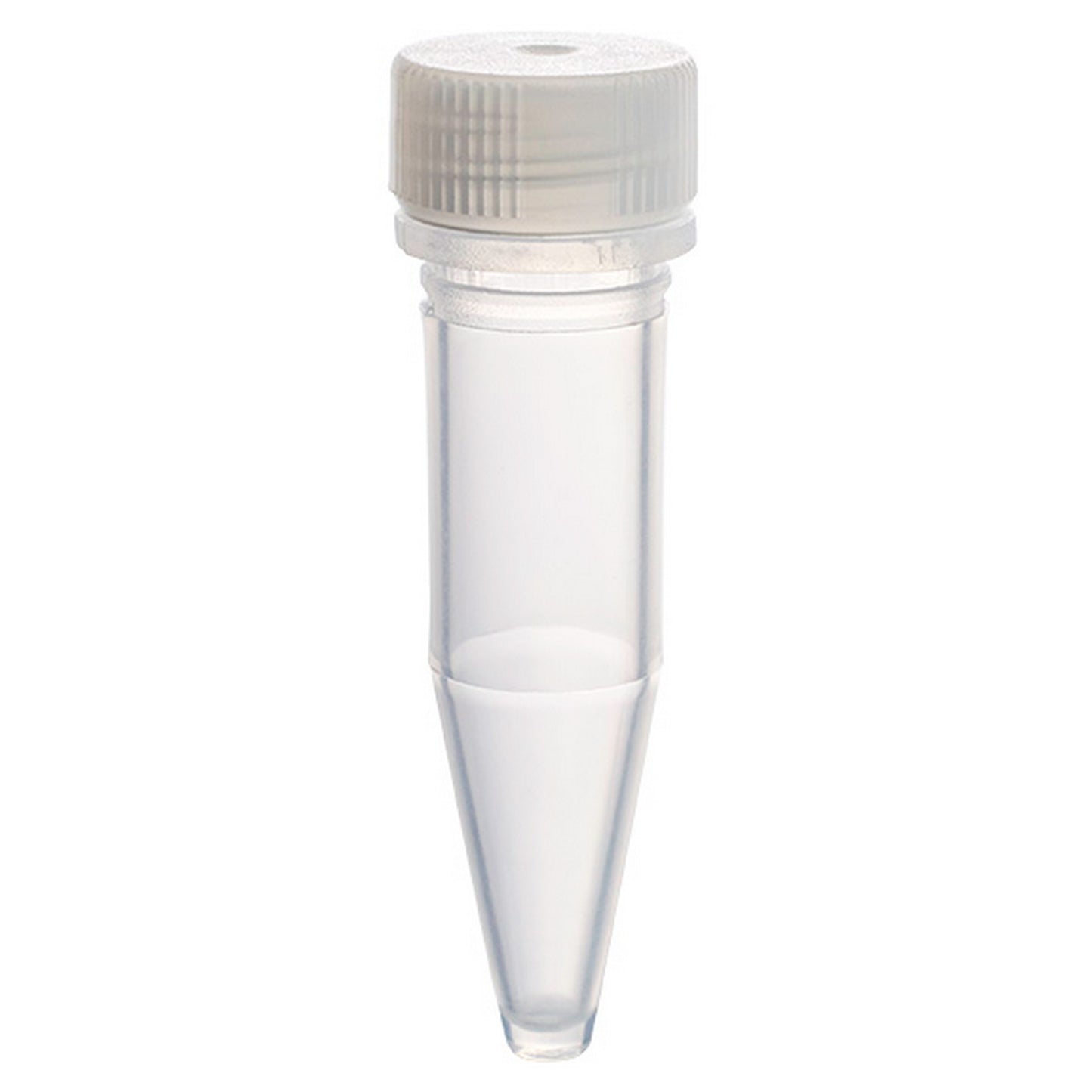 MicrewTube® with Lip Seal and Flat Top Screw Cap,1.5 ml conical bottom, Not assembled, non graduated, Qty/Cs 1000