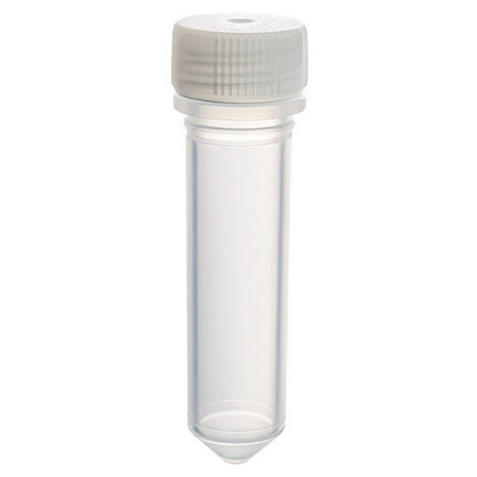 MicrewTube® with Lip Seal and Flat Top Screw Cap, 2 ml conical bottom, Assembled, Sterile, Qty/Pk: 50, Qty/Cs: 500