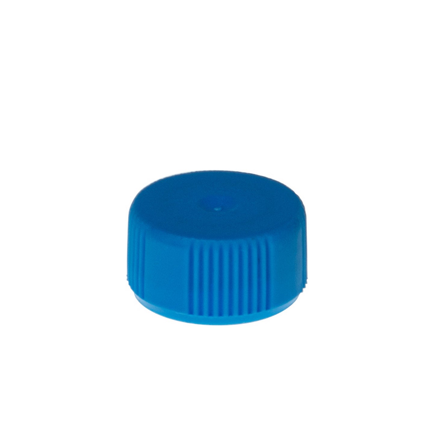 Colored Cap Closure, Lip Seal, Flat Top without loop, Blue