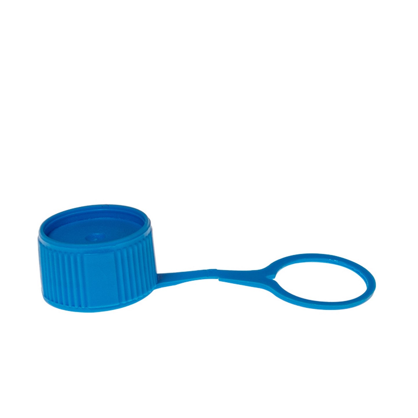 Colored Cap Closure, Washer Seal with attachment loop, Blue