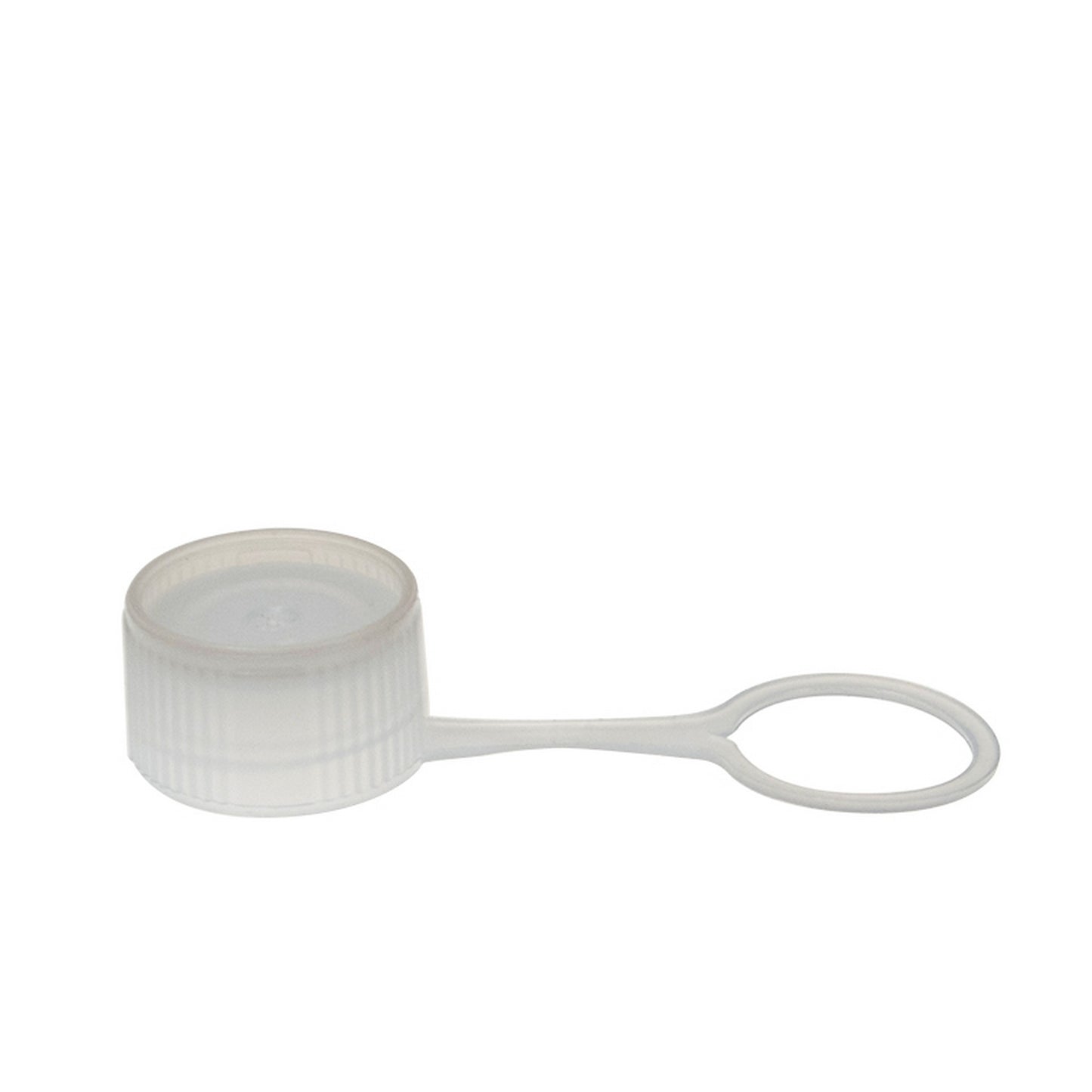 Colored Cap Closure, Lip Seal with attachment loop, Natural