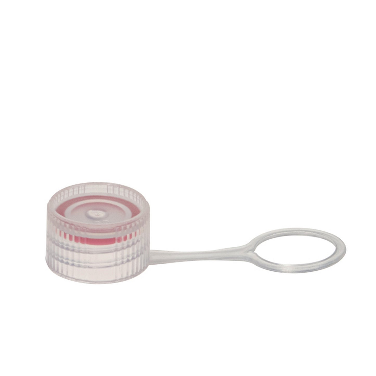 Colored Cap Closure, Washer Seal with attachment loop, Natural