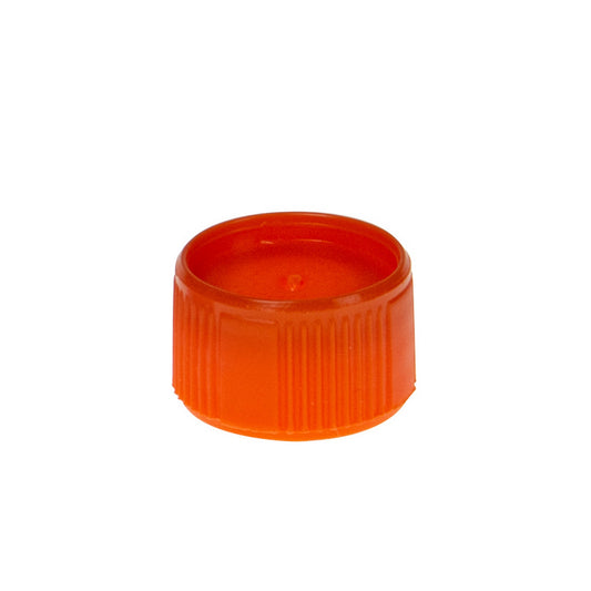 Colored Cap Closure, Washer Seal without attachment loop, Orange