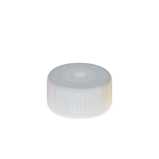 Colored Cap Closure, Lip Seal, Flat Top without loop, White