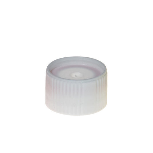 Colored Cap Closure, Washer Seal without attachment loop, White