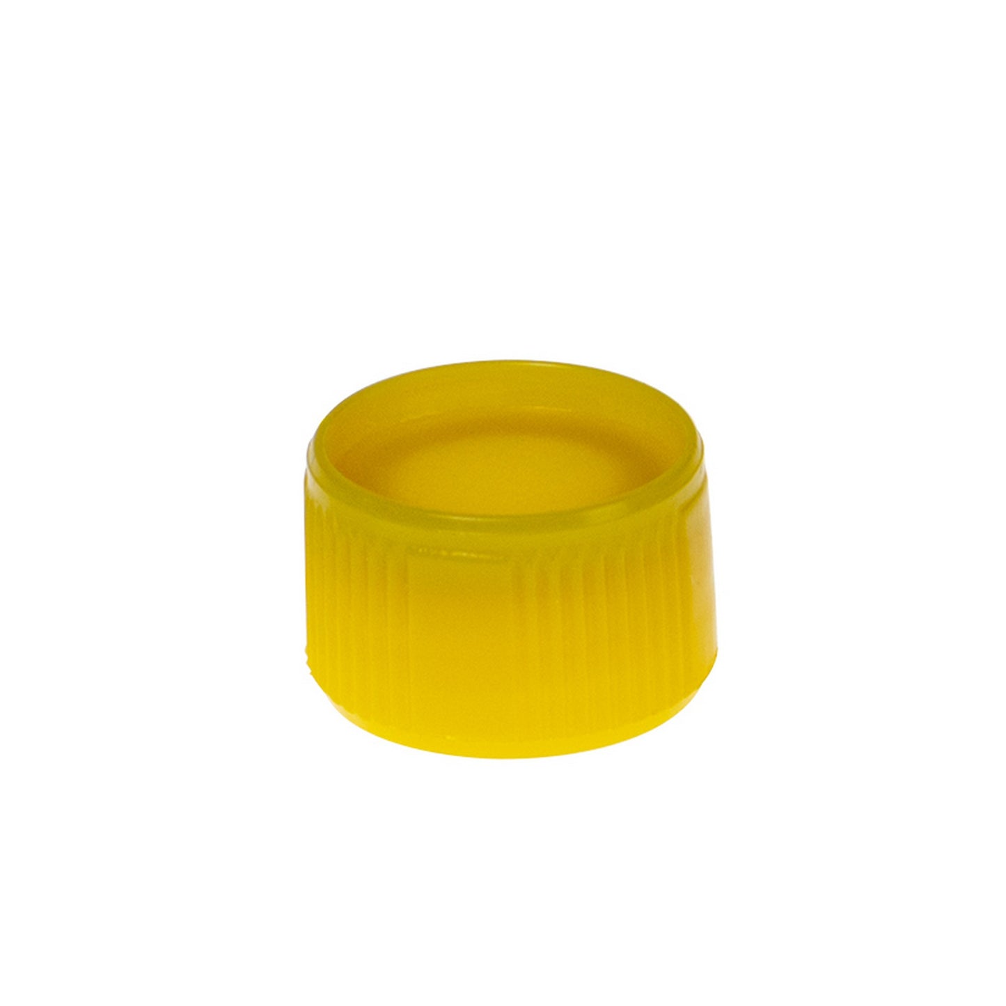 Colored Cap Closure, Washer Seal without attachment loop, Yellow