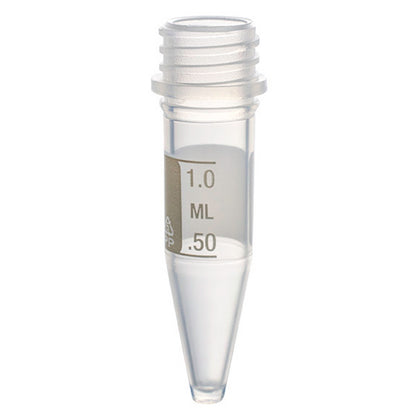 MicrewTube® Graduated - Tubes Only,  1.5 ml Conical bottom, Qty/Cs 1000