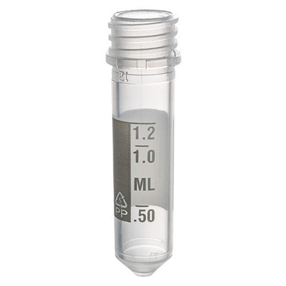 MicrewTube® Tamper Evident,  Graduated - Tubes Only,  2 ml Conical bottom, Qty/Cs 1000