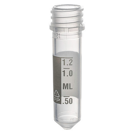 MicrewTube® Tamper Evident,  Graduated - Tubes Only,  2 ml Conical bottom, Qty/Cs 1000