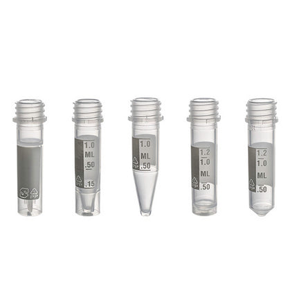 MicrewTube® Tamper Evident,  Graduated - Tubes Only,  2 ml self-standing, Qty/Cs 1000