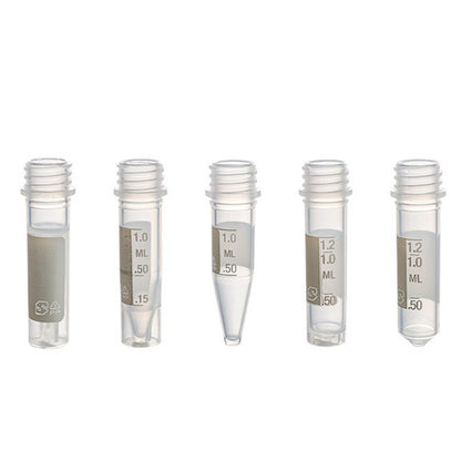 MicrewTube®  Graduated - Tubes Only,  2 ml Conical bottom, Qty/Cs 1000