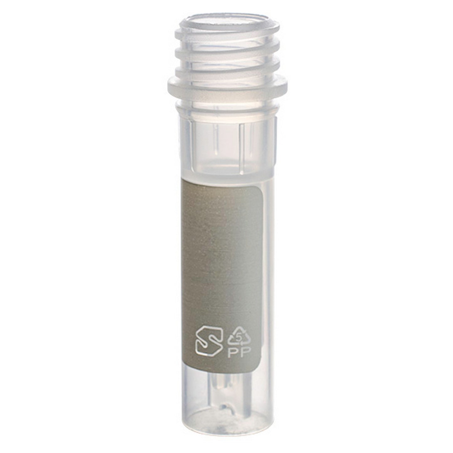 MicrewTube® Plain with Molded Ridges, 0.5 ml self-standing, Graduation with white marking area