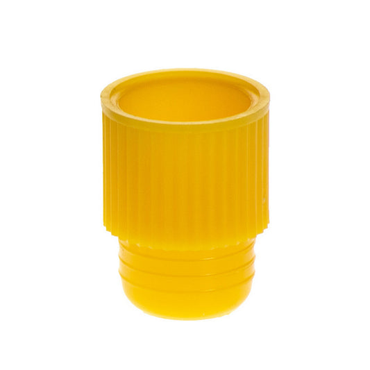 Plug Caps, For 12 mm tubes, Yellow