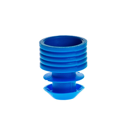 Flange Plug Caps,  for 12 mm tubes, Blue