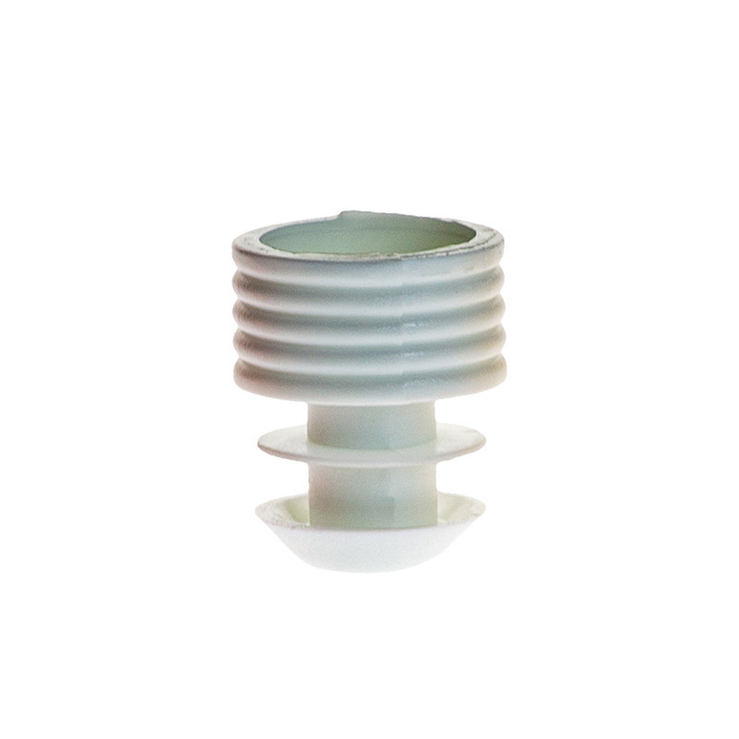Flange Plug Caps,  for 12 mm tubes, White