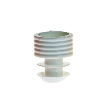 Flange Plug Caps,  for 12 mm tubes, White