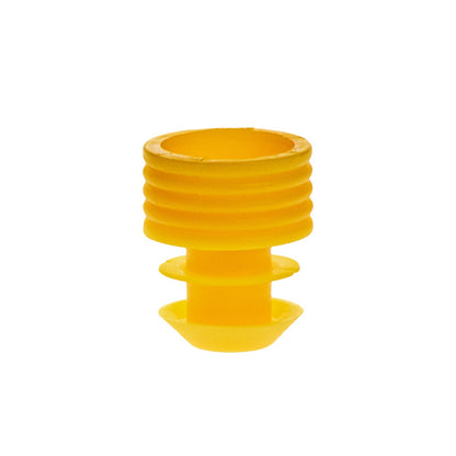 Flange Plug Caps, for 12 mm tubes, Yellow