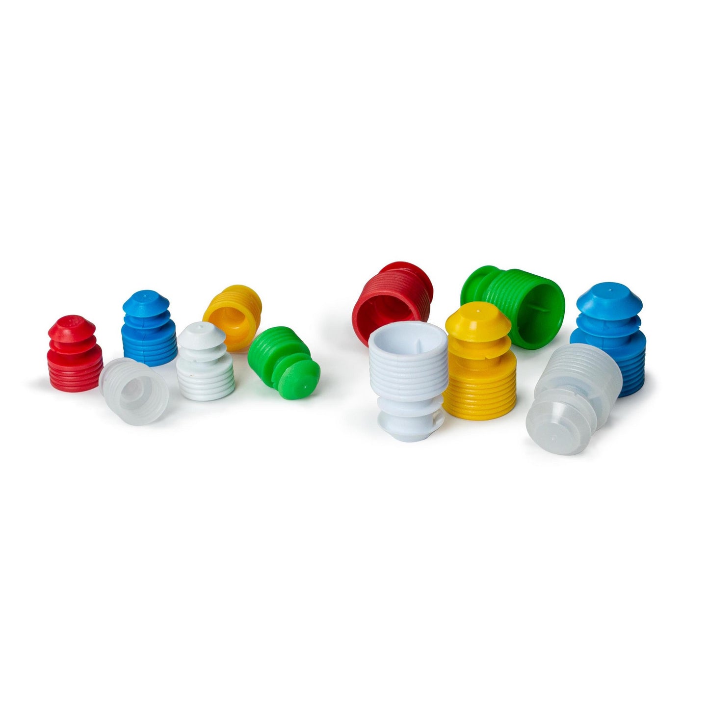 Flange Plug Caps, for 16 mm tubes, Blue