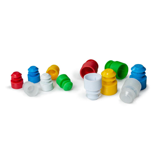 Flange Plug Caps, for 16 mm tubes, Natural