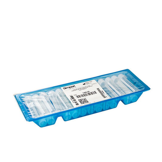 Cultubes™ - 14 ml Graduated Culture Tubes with Caps, Polypropylene (PP), Qty/Tray 25 and Qty/Cs 500