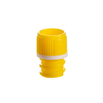 Screw Cap with O-ring for T500 tubes, Yellow