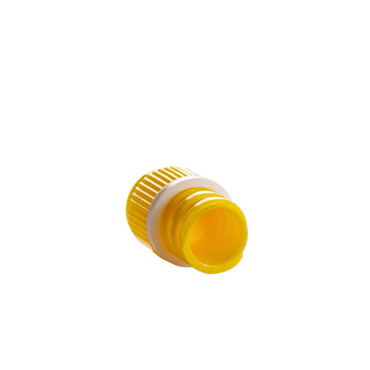 Screw Cap with O-ring for T500 tubes, Yellow