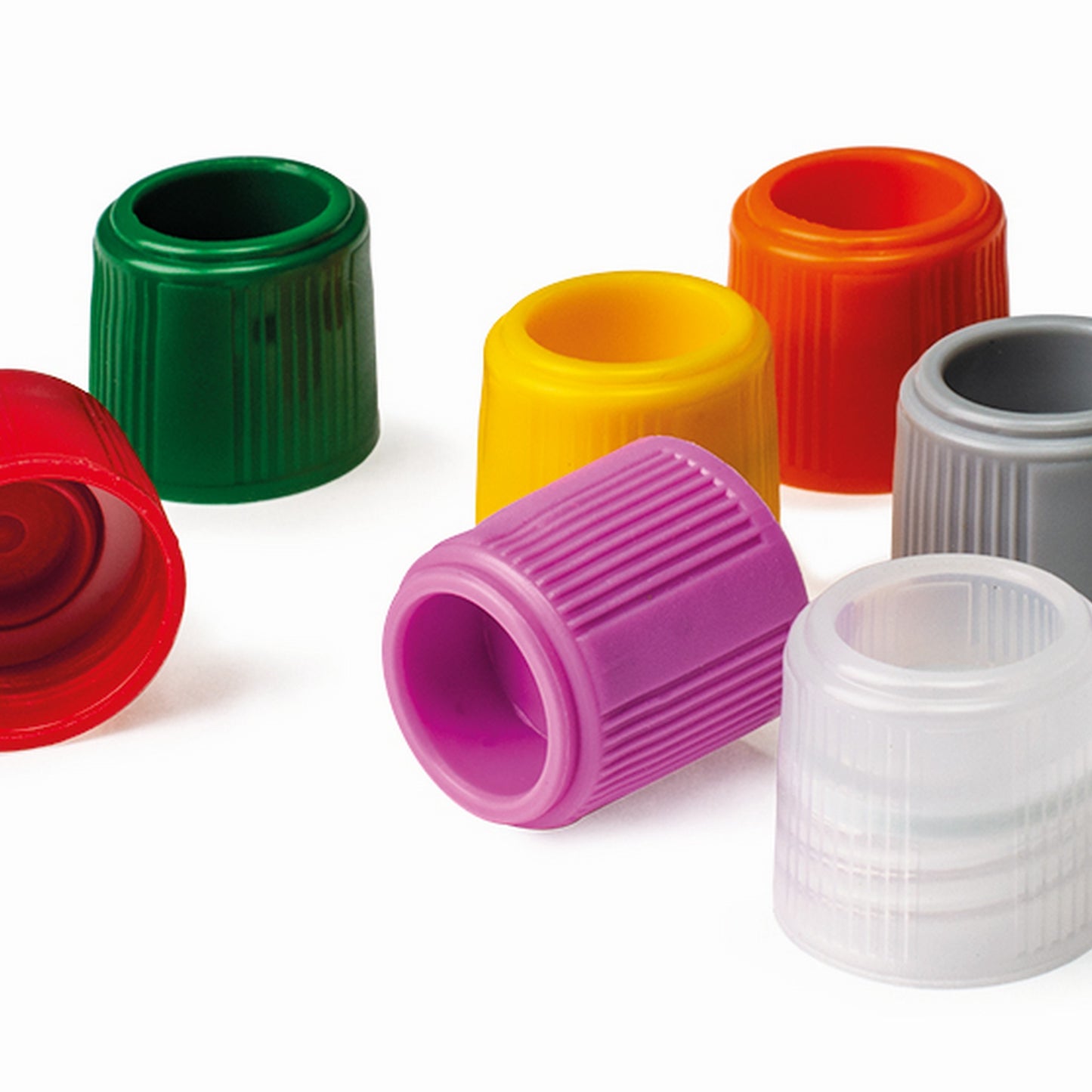 Screw Cap for T501 Sample Tubes with silicone washer, Red