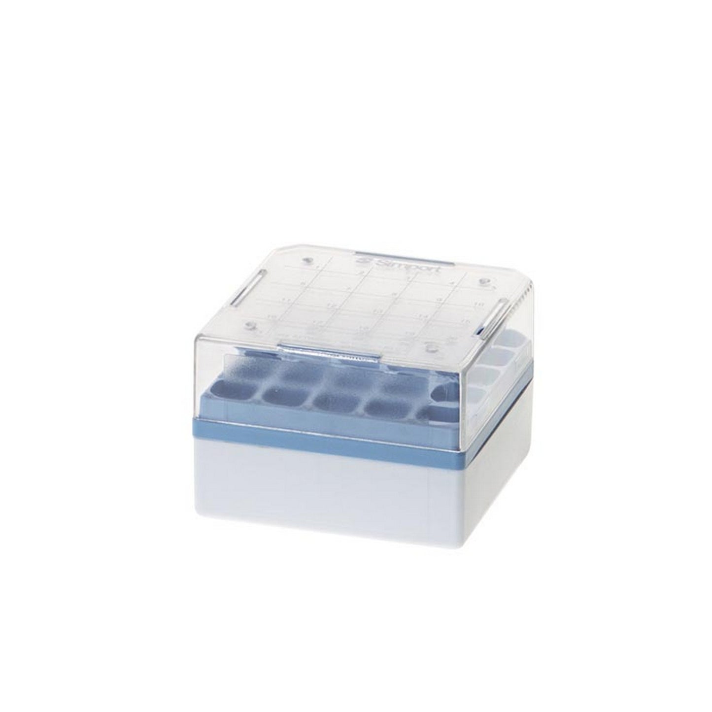StoreBox™ Storage boxes for sample tubes, 25 place for 1 to 2 ml sample tubes, Blue